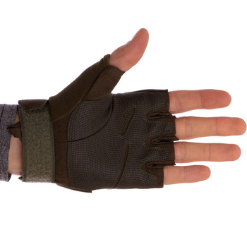 Тактичні рукавички військові BLACKHAWK Для риболовлі для полювання Поліестер Фліс Оливковий (BC-4380) L
