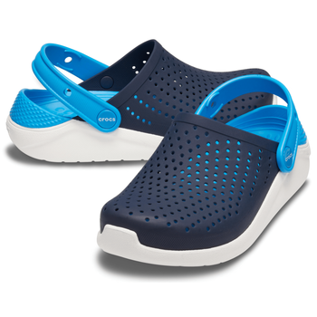 Сабо Crocs Literide Kids Clog 33 р 20.1-20.8 см Дитячі Темно сині 205964-462-J2 Navy/White