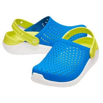 Сабо Crocs Literide Kids Clog 27 р 15.8-16.6 см Дитячі Жовто сині 205964-4KF-C10 Bright Cobalt/Citrus