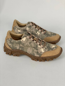 Кроссовки мужские тактические ShoesBand камуфляжные Хаки Сверхпрочная натуральная замша с простроченной подошвой 46 (30,5 см) (S34001-1)