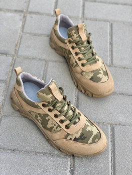 Кросівки чоловічі тактичні ShoesBand Пісочні Натуральний надміцний нубук з шкіряною устілкою 44 (29-29,5 см) (S31001)