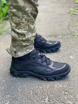 Кроссовки мужские тактические ShoesBand Черные Натуральная кожа с текстильной сеткой 42 (27,5 см) (S84141)