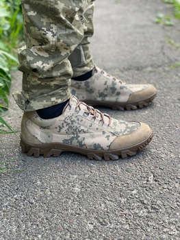 Кроссовки мужские тактические ShoesBand камуфляжные Хаки Сверхпрочная натуральная замша размер 45 (30,0 см) (S34001)