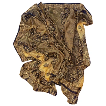 Шарф из вискозы желтый Silk Route a-1522 190х75 см