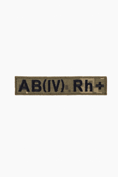 Шеврон АВ(IV) Rh + на пикселе 12 х 2,5 см (2000989177531)