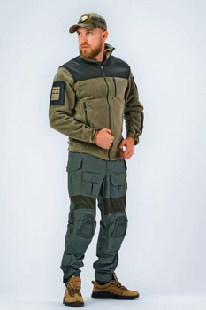Военная тактическая кофта флисовая Soldier олива 50 размер