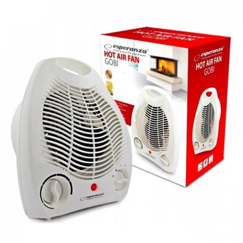 Тепловентилятор Esperanza Hot Air Fan Gobi 1000-2000 Вт с термостатом и защитой от перегрева Белый