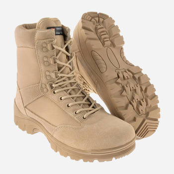 Чоловічі тактичні черевики MIL-TEC Sturm Tactical Boots with YKK Zipper 12822104-410 43 (10) 29 см Khaki (2000980569212)