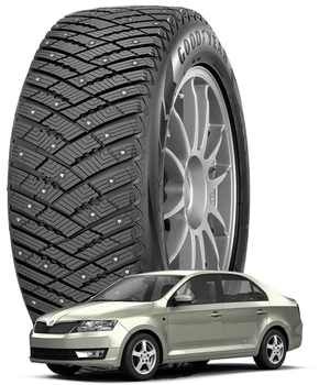 GoodYear UltraGrip Ice Arctic 175/70 R14 88T XL шип - Шины Skoda Rapid 2012 -