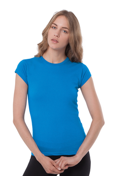 Футболка приталенная JHK T-shirt L Голубой неон (SKN)