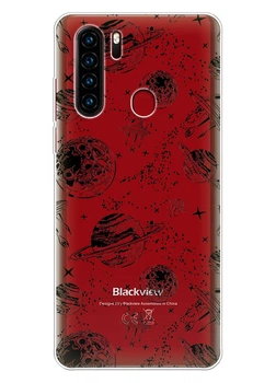 Прозрачный силиконовый чехол iSwag для Blackview A80 Pro с рисунком - Космос (ISBA80P13)