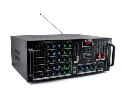 Підсилювач звуку UKC AMP 747 Bluetooth/USB/SD/MMC/ Мікрофонні входи