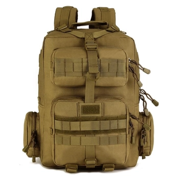 Рюкзак тактический военный штурмовой Protector plus S431 30л с системой Molle coyote brown