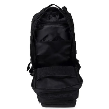 Рюкзак тактичний на 30 л, 48х25х23 см із кріпленням Molle / Штурмовий військовий рюкзак Чорний