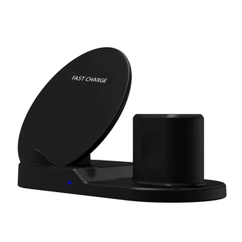Зарядная Док станция wireless fast charger 3in1