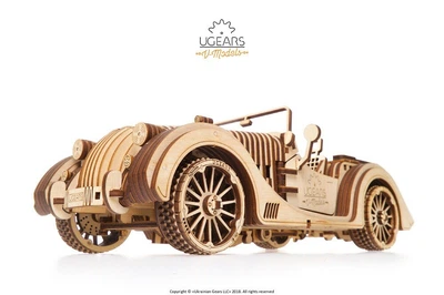 Механічний 3D пазл UGEARS Родстер VM-01 (70052)
