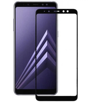 Защитное стекло для Samsung A530 Galaxy A8 (2018) Full Glue (0.3 мм, 2.5D) черное