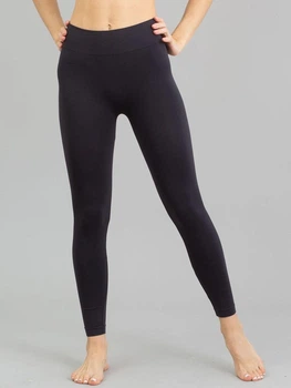 Леггинсы бесшовные женские с высокой талией средней плотности Giulia Leggings model 1 Nero L/XL Черные