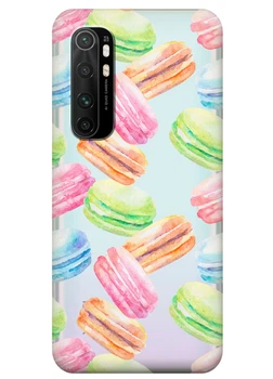 Прозрачный силиконовый чехол iSwag для Xiaomi Mi Note 10 Lite с рисунком Французские печенья (KS3532)