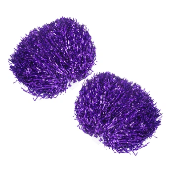 Помпоны для черлидинга и танцев SP-Sport Pom-Poms C-1682 d-28см с захватами-кольцами 1шт 100г Фиолетовый