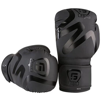 Боксерские перчатки спарринговые FGT collection 10 oz черные FT3035/10-P