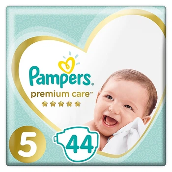 Підгузки Pampers Premium Care Розмір 5 Heart Quilts 44 штуки 11-16 кг М'які