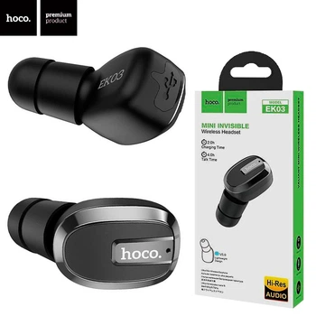 Bluetooth гарнітура Hoco EK03 сіра