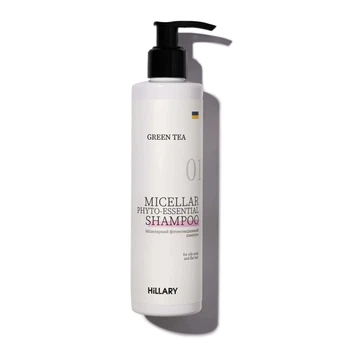 Мицеллярный фитоэссенциальный шампунь Green Tea Hillary Green Tea Micellar Phyto-essential Shampoo, 250 мл HI-07-348