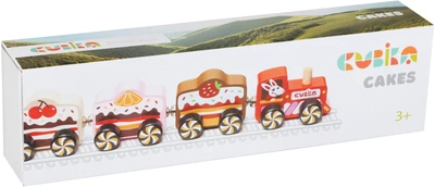 Деревянная игрушка Cubika Поезд Cakes на магнитах (15382)