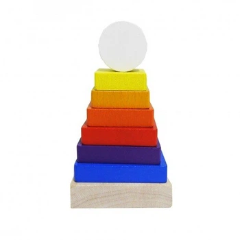 Деревянная игрушка Cubika Пирамида LD-14 8 деталей (15269)