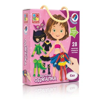 Игра развивающая Vladi Toys Магнитная одевалка "Ева" (VT3702-08)