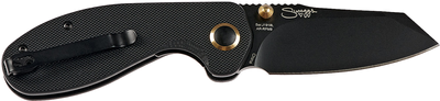 Ніж CJRB Knives Maileah L Black Blade AR-RPM9 Steel G10 Black (27980313)