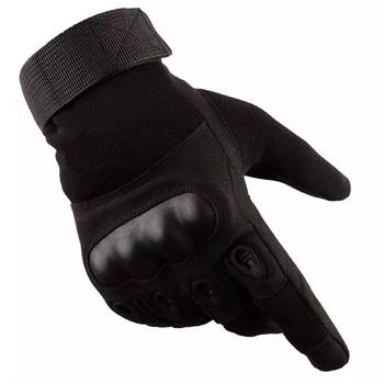 Тактичні повнопалі рукавички Eagle ST-1 XL чорні з посиленим протектором