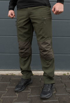 Утеплённые тактические штаны на флисе S modern khaki fleece