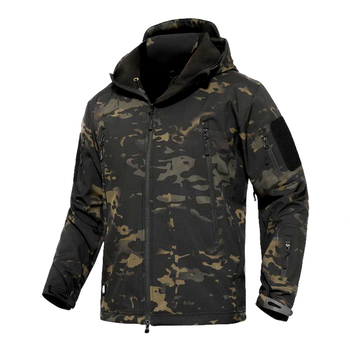 Тактична куртка / вітровка Pave Hawk Softshell night multicam L