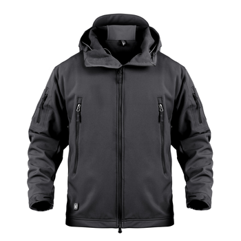 Тактична куртка / вітровка Pave Hawk Softshell black S