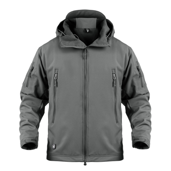 Тактична куртка / вітровка Pave Hawk Softshell grey XXL