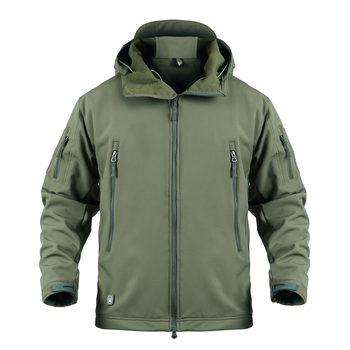 Тактична куртка / вітровка Pave Hawk Softshell olive L
