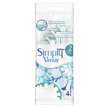 Набор одноразовых станков для бритья, 4шт - Gillette Venus Simply 2 4шт (777051-18463)