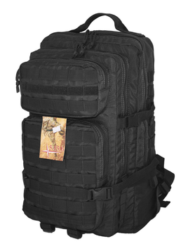 Міцний тактичний штурмовий рюкзак на 38 літрів чорний