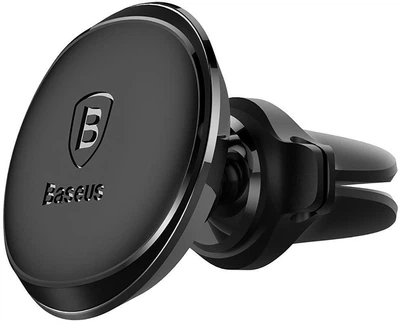 Автодержатель Baseus Magnetic Air Vent Car Mount Holder with cable clip Black