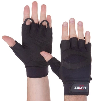 Рукавички тактичні без пальців, військові рукавички, рукавички багатоцільові розмір S Чорні SB-161591