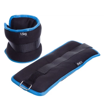 Утяжелители для рук и ног Zelart My Fit 1303-3 2 шт по 1,5 кг Black-Blue