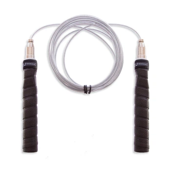 Скакалка скоростная Кроссфит с подшипником и стальным тросом Zelart Esce Sport My Fit 1945 3 м черная
