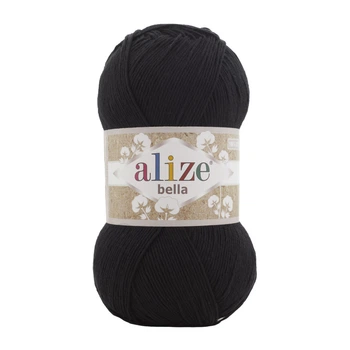 Пряжа Alize Bella 100 60-Черный