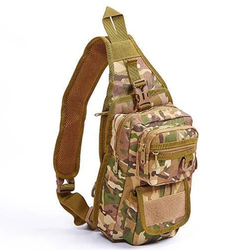 Рюкзак тактичний патрульний однолямочный SILVER KNIGHT V-10л comouflage TY-184