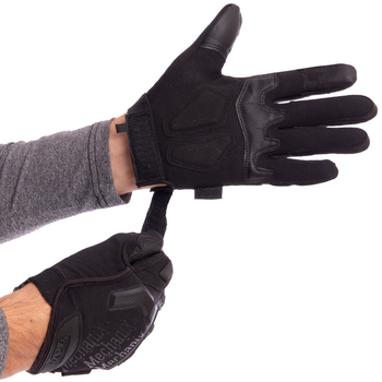 Тактические перчатки с закрытыми пальцами MECHANIX размер M черные BC-5629