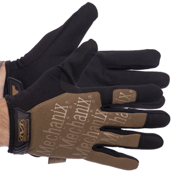Тактичні рукавички з закритими пальцями MECHANIX хакі Розмір L BC-5623