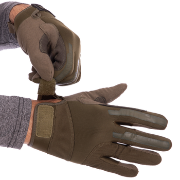 Тактические перчатки с закрытыми пальцами BLACKHAWK Размер M оливковые BC-4924