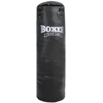 Мешок боксерский Цилиндр 26кг h-100см d-33см кожа ветошь BOXER Классик черный 1001-03